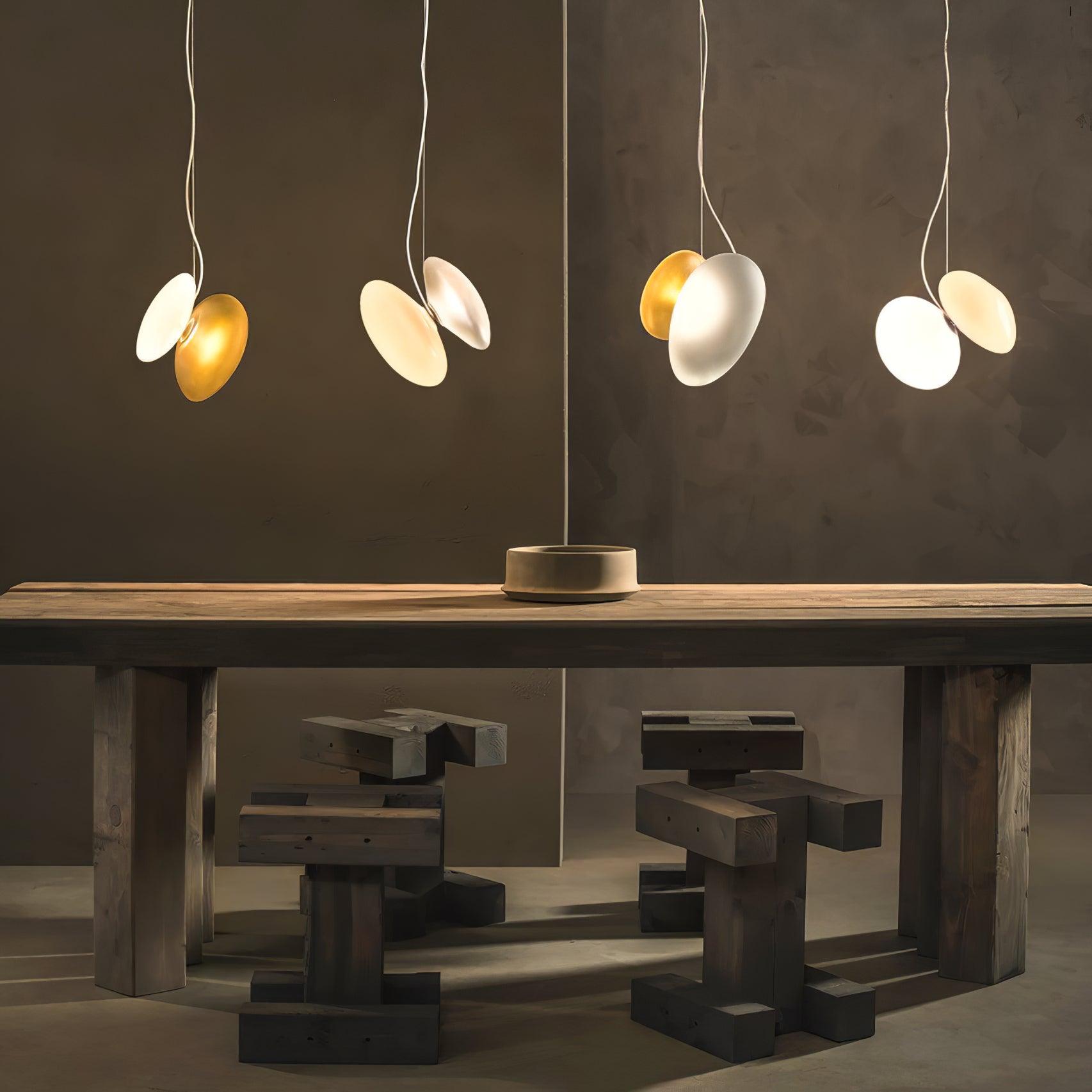 Mervan Frosted Glass Pendant Light-Neutral Decor
