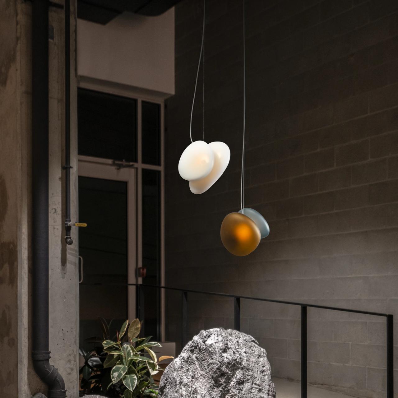 Mervan Frosted Glass Pendant Light-Neutral Decor