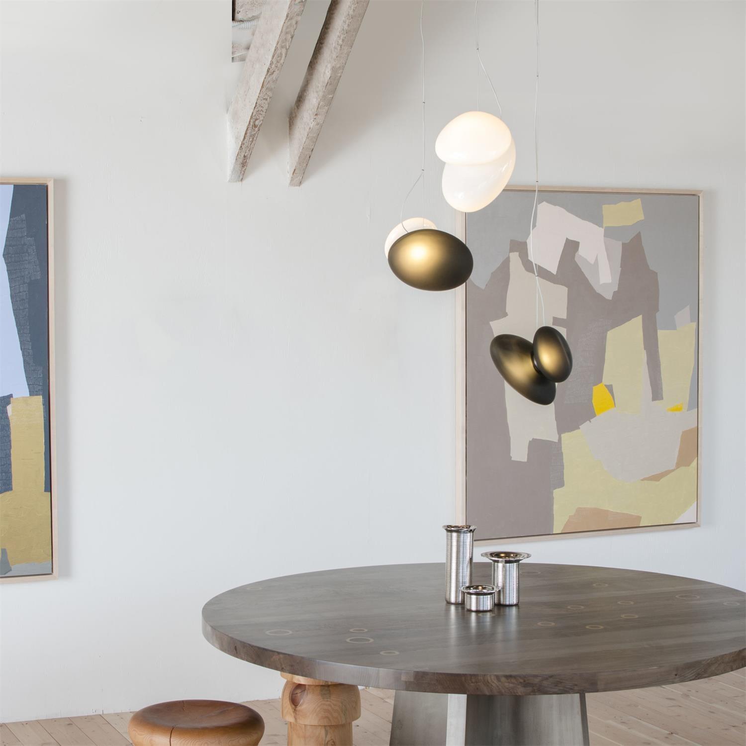 Mervan Frosted Glass Pendant Light-Neutral Decor