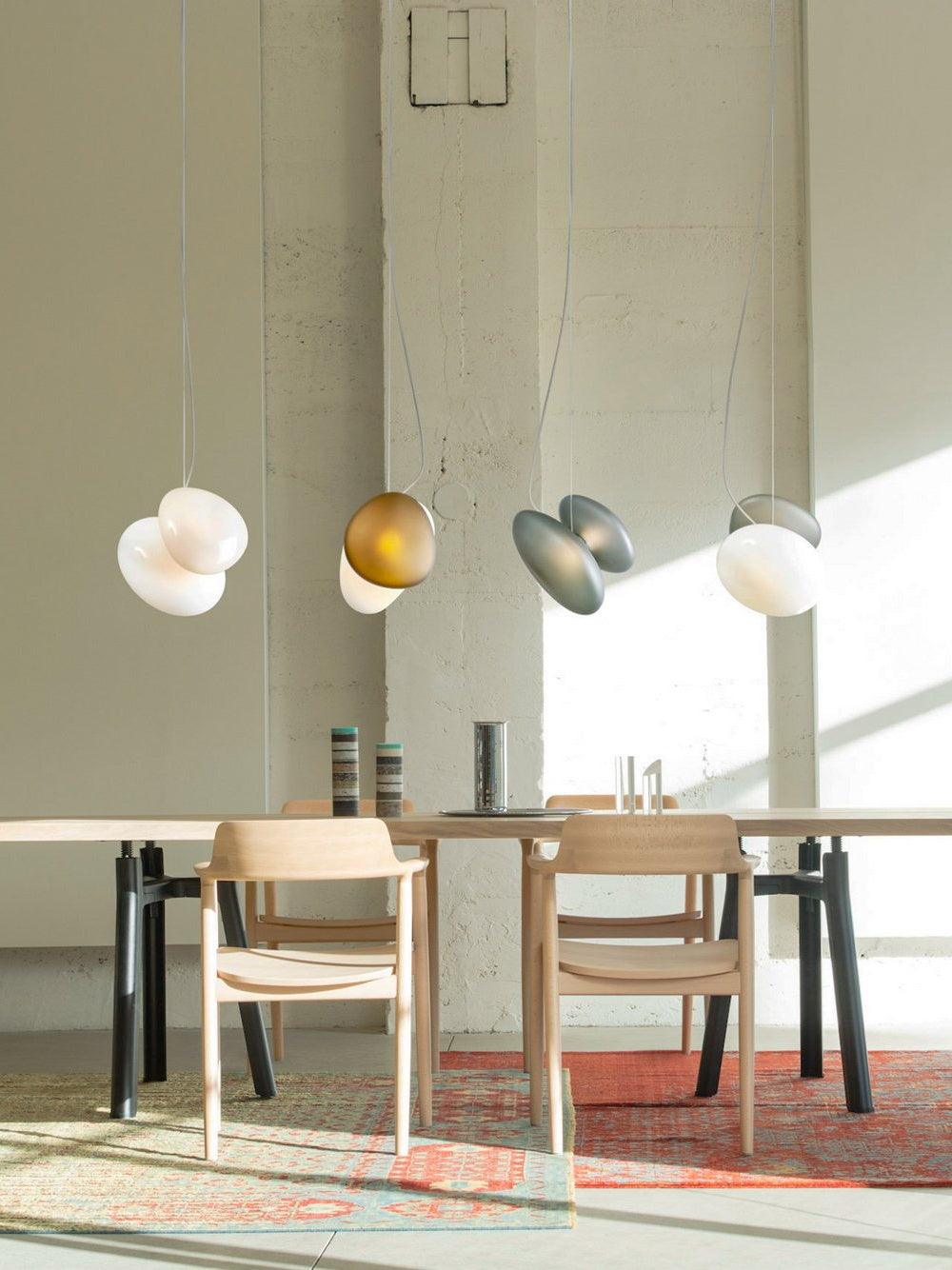 Mervan Frosted Glass Pendant Light-Neutral Decor
