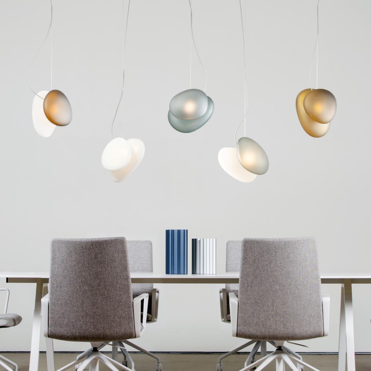 Mervan Frosted Glass Pendant Light-Neutral Decor