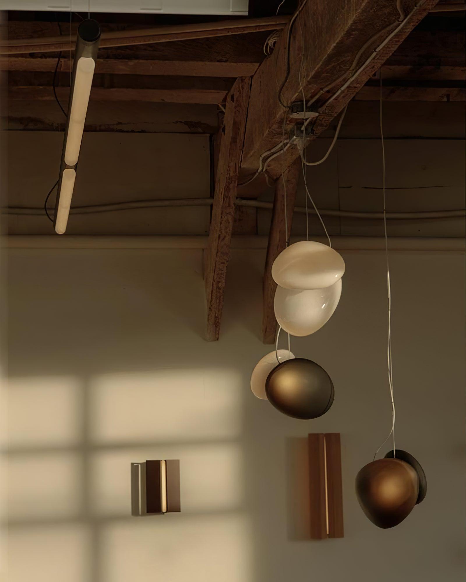Mervan Frosted Glass Pendant Light-Neutral Decor