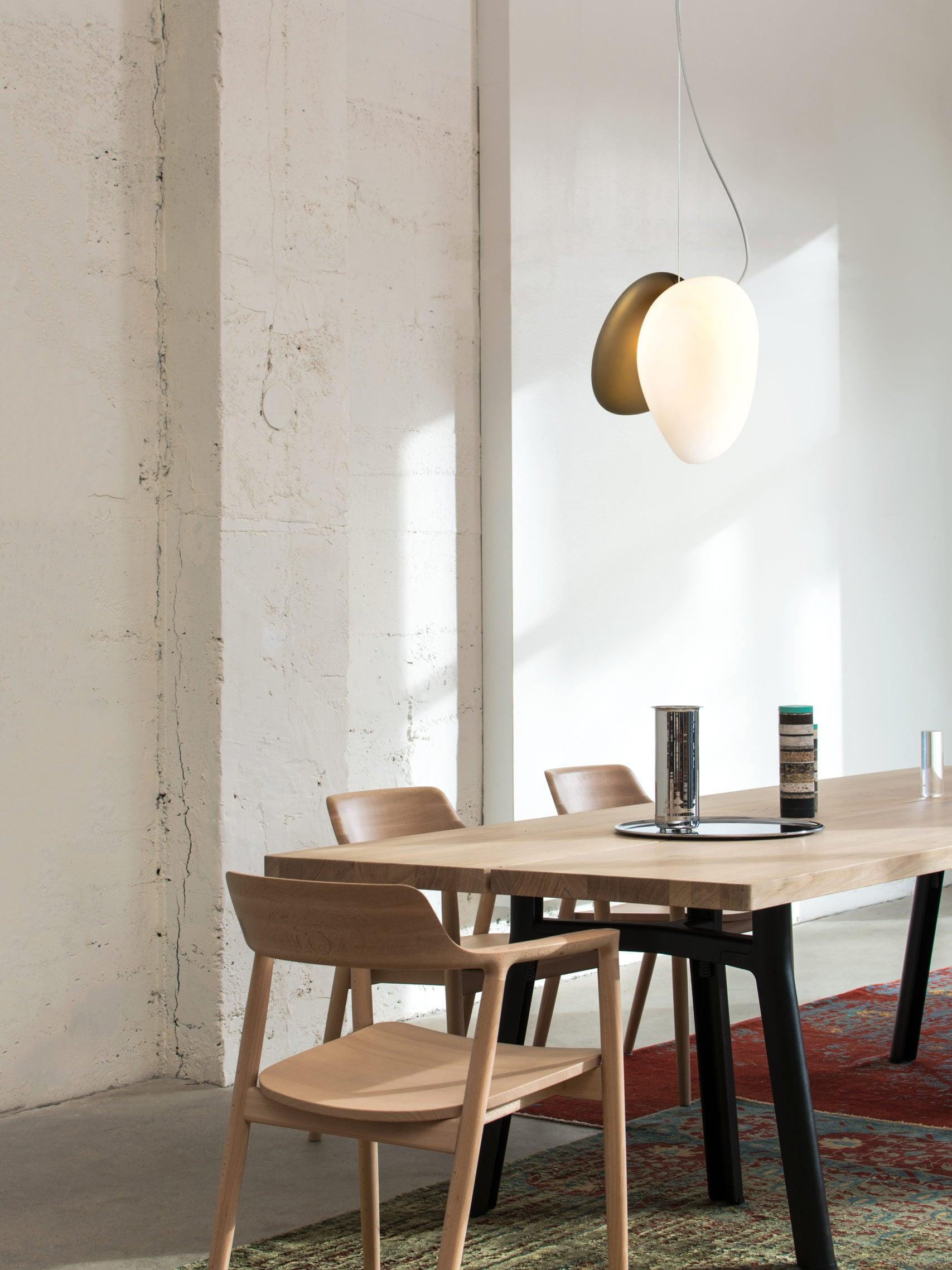 Mervan Frosted Glass Pendant Light-Neutral Decor