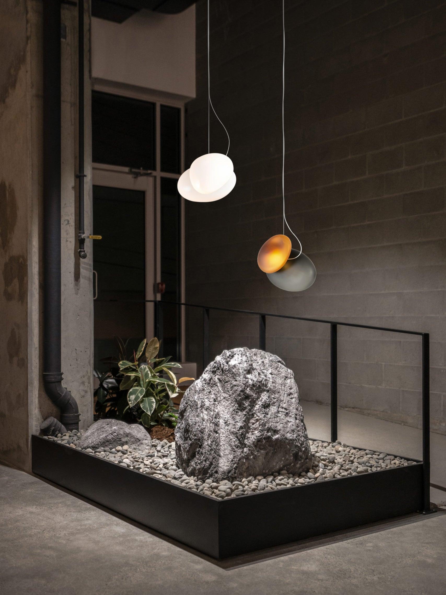 Mervan Frosted Glass Pendant Light-Neutral Decor
