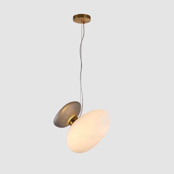 Mervan Frosted Glass Pendant Light-Neutral Decor