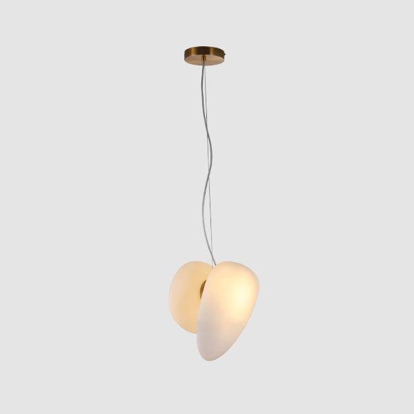 Mervan Frosted Glass Pendant Light-Neutral Decor