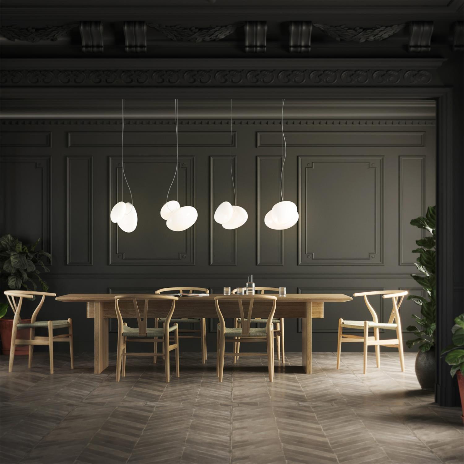 Mervan Frosted Glass Pendant Light-Neutral Decor