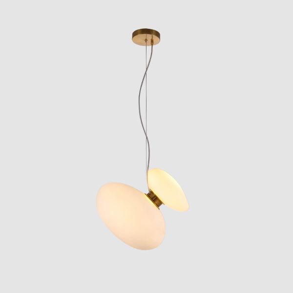 Mervan Frosted Glass Pendant Light-Neutral Decor