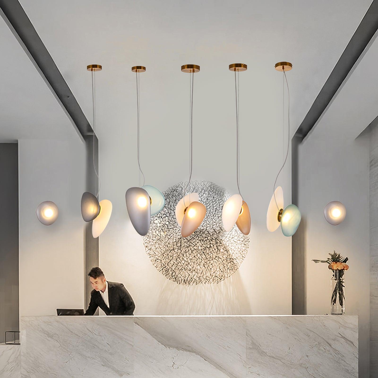 Mervan Frosted Glass Pendant Light-Neutral Decor