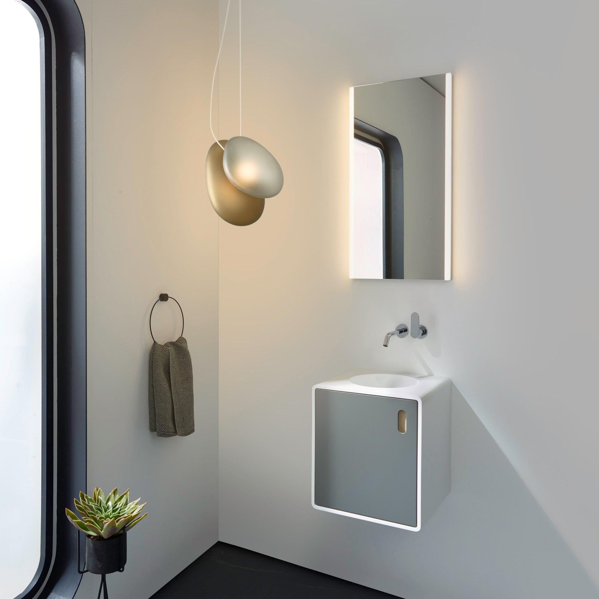Mervan Frosted Glass Pendant Light-Neutral Decor