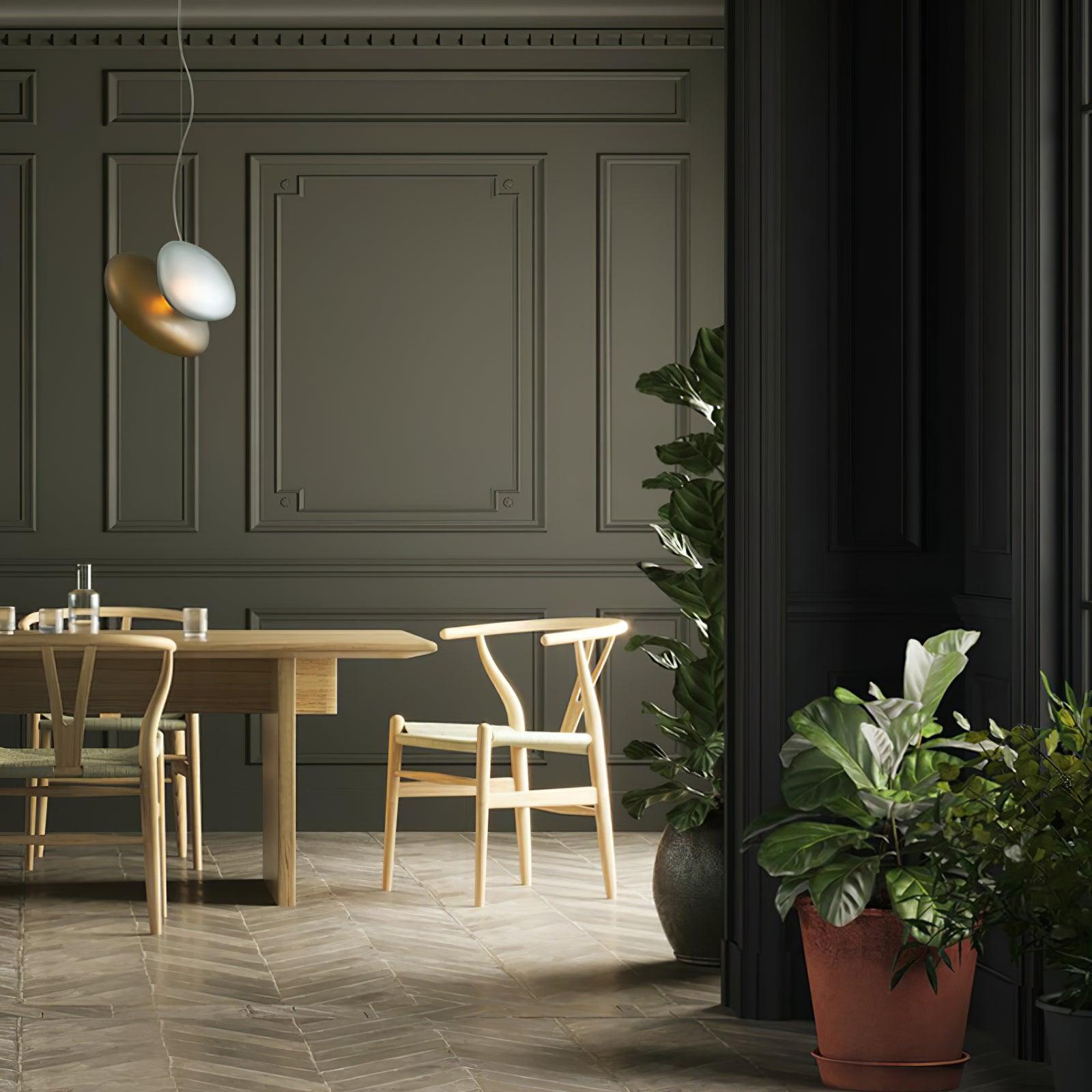 Mervan Frosted Glass Pendant Light-Neutral Decor
