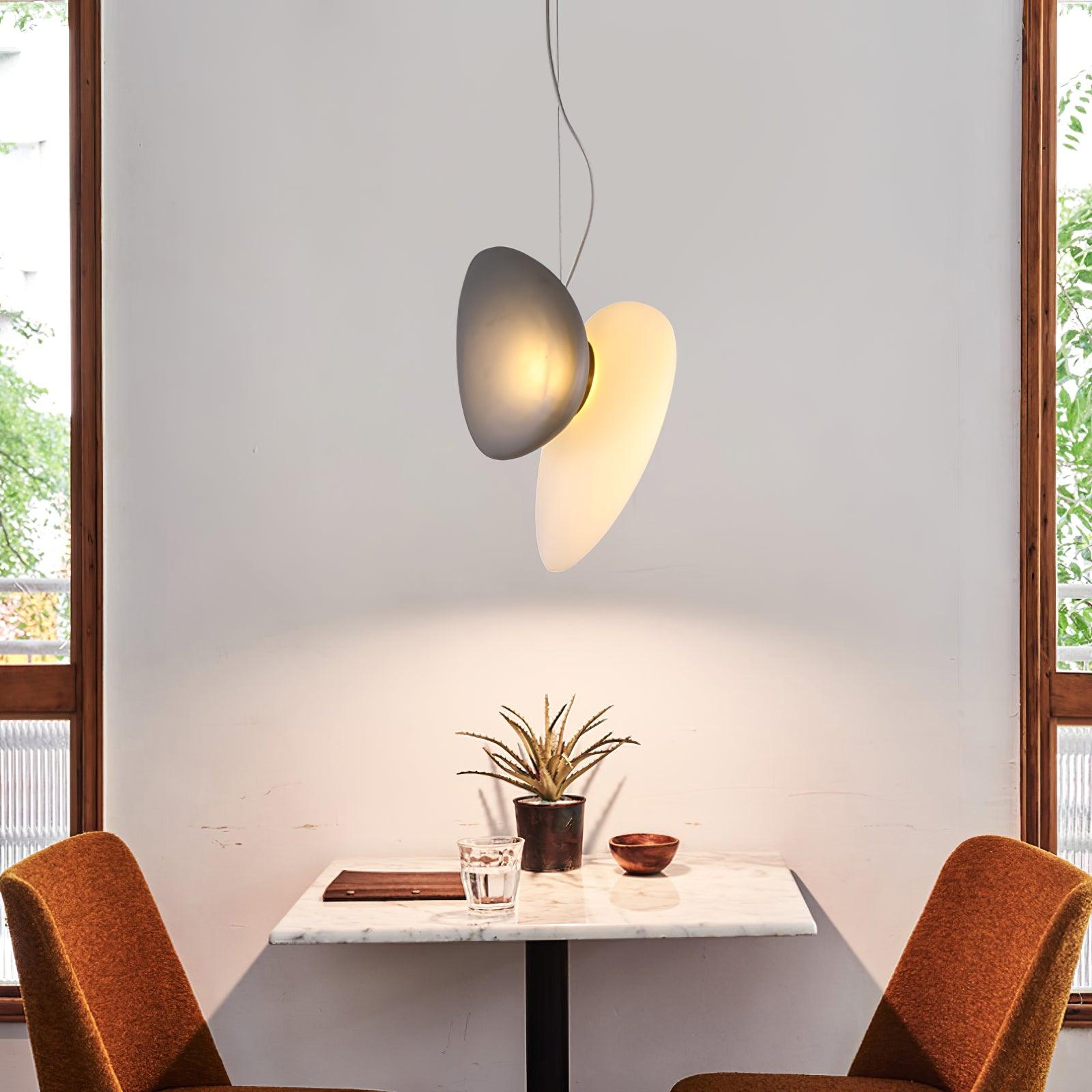 Mervan Frosted Glass Pendant Light-Neutral Decor