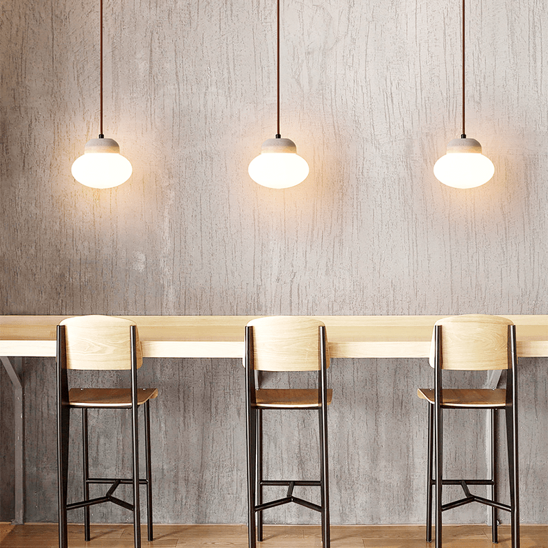 Pebble Sphere Pendant Lamp-Neutral Decor