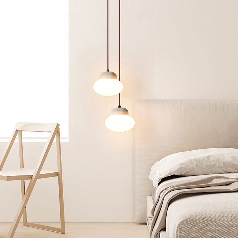 Pebble Sphere Pendant Lamp-Neutral Decor