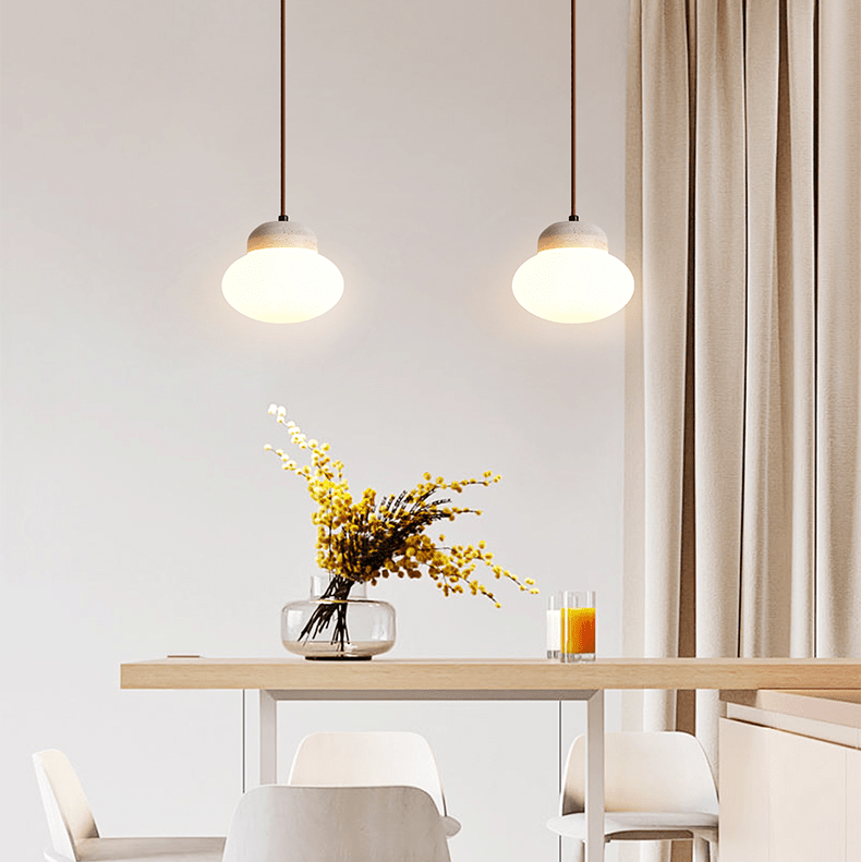 Pebble Sphere Pendant Lamp-Neutral Decor