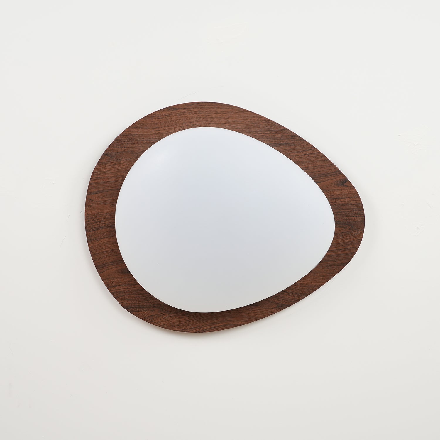 Solara Ceiling Light Pebble Walnut Acrylic LED-Neutral Decor