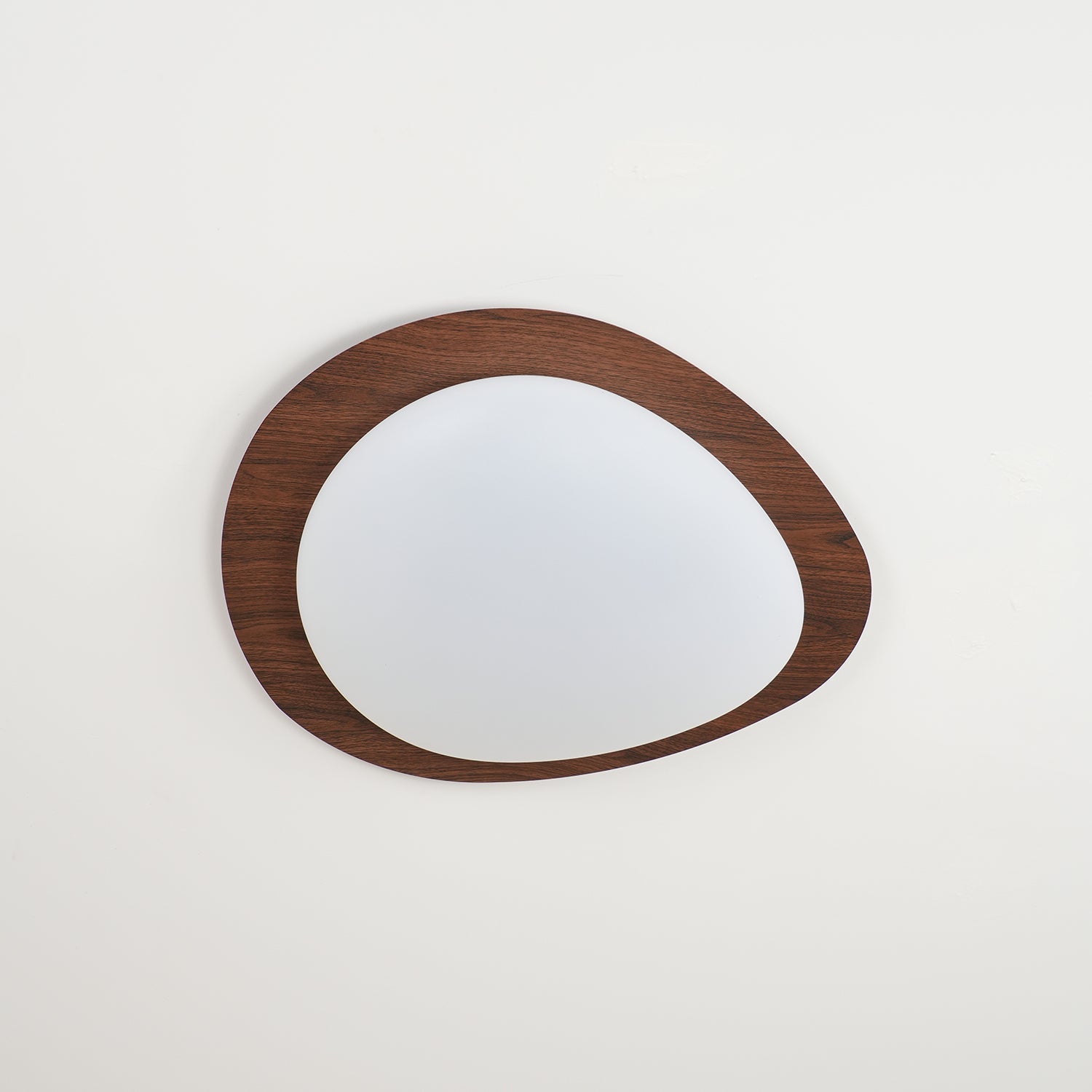 Solara Ceiling Light Pebble Walnut Acrylic LED-Neutral Decor