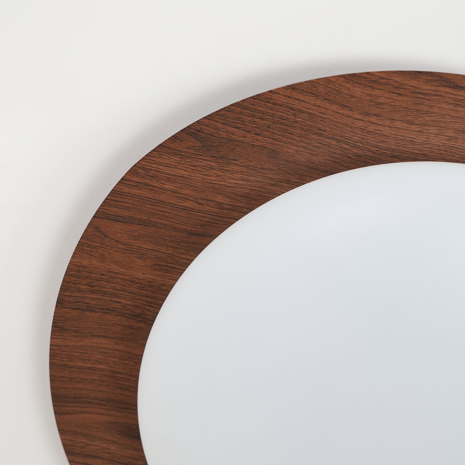 Solara Ceiling Light Pebble Walnut Acrylic LED-Neutral Decor