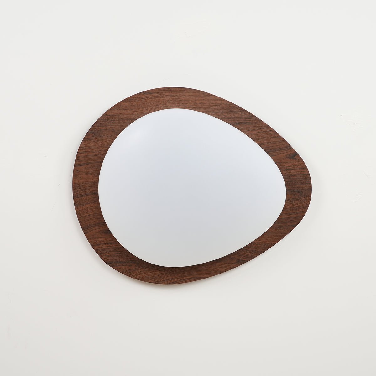 Solara Ceiling Light Pebble Walnut Acrylic LED-Neutral Decor