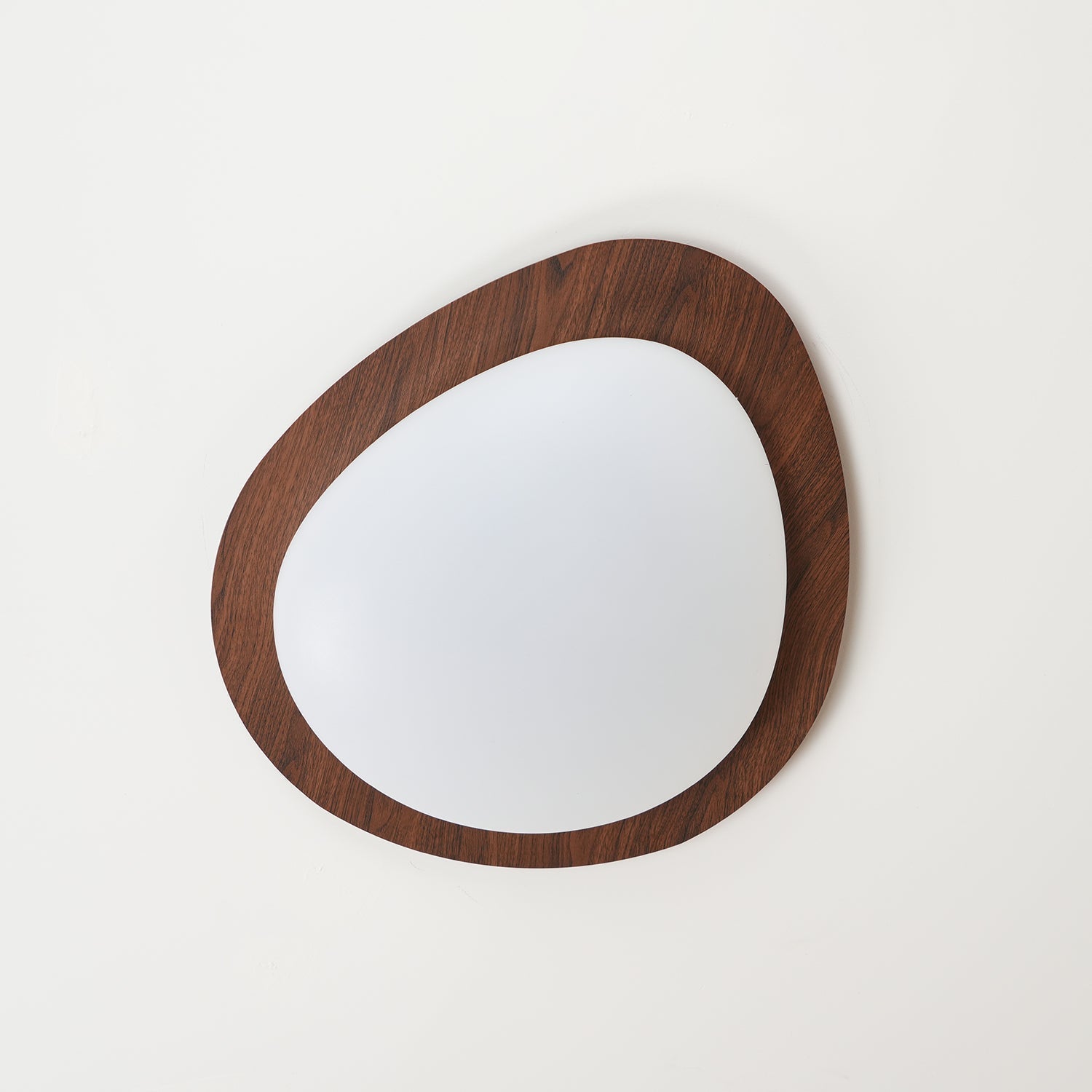 Solara Ceiling Light Pebble Walnut Acrylic LED-Neutral Decor