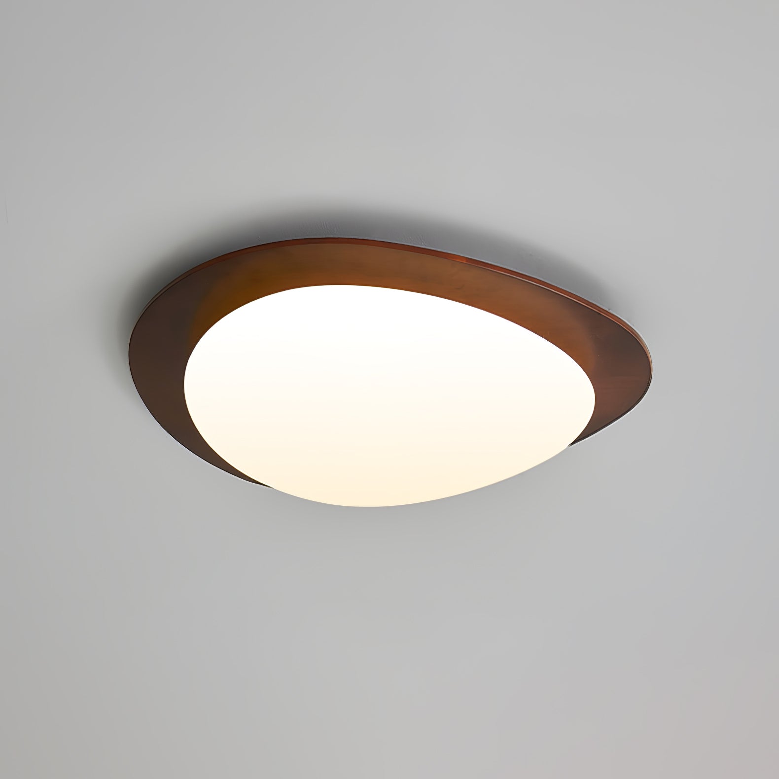 Evory Ceiling Light Wooden Walnut Pebble-Neutral Decor