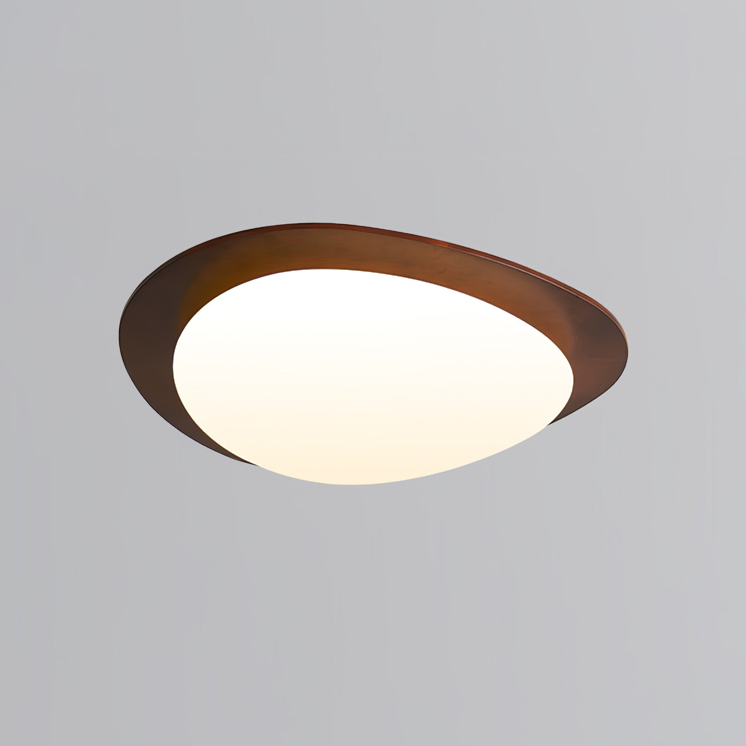 Evory Ceiling Light Wooden Walnut Pebble-Neutral Decor