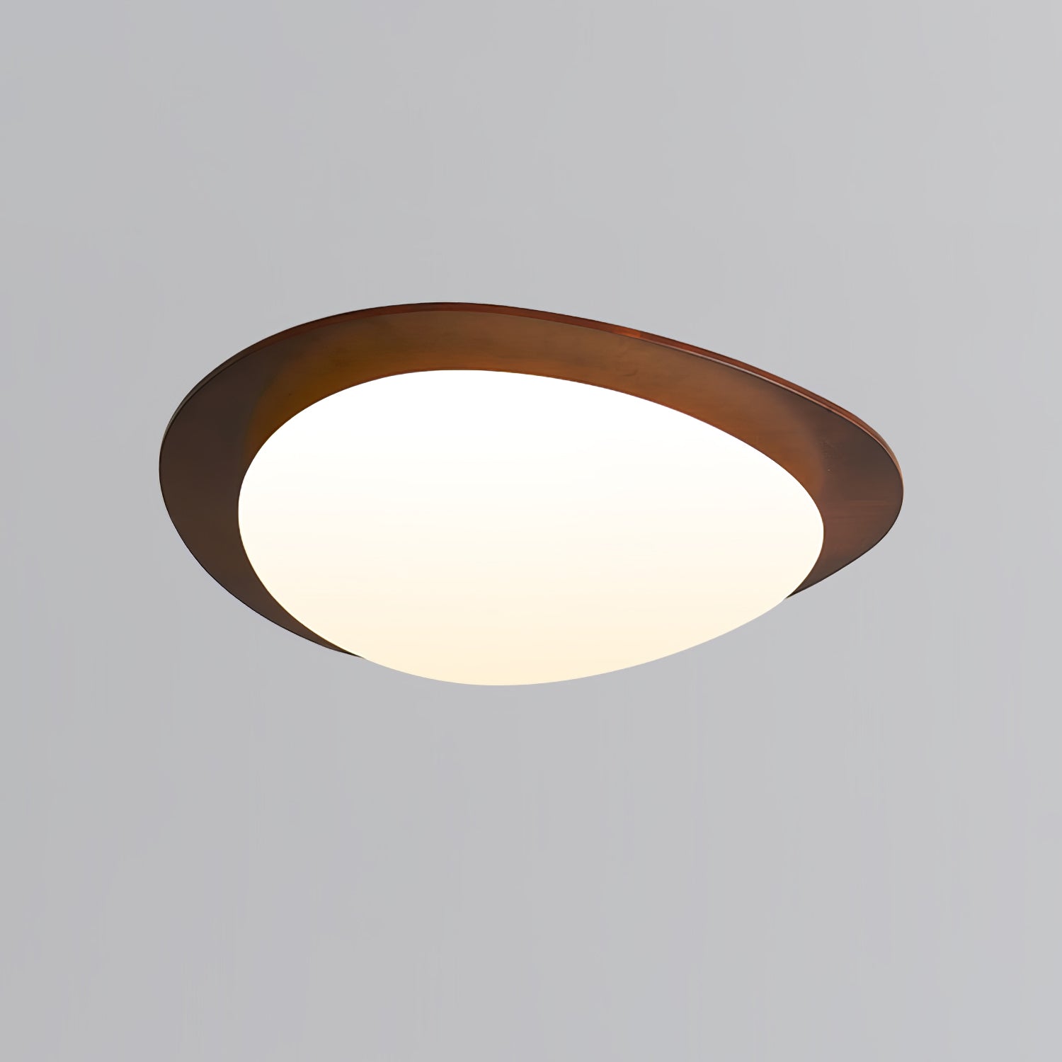 Evory Ceiling Light Wooden Walnut Pebble-Neutral Decor