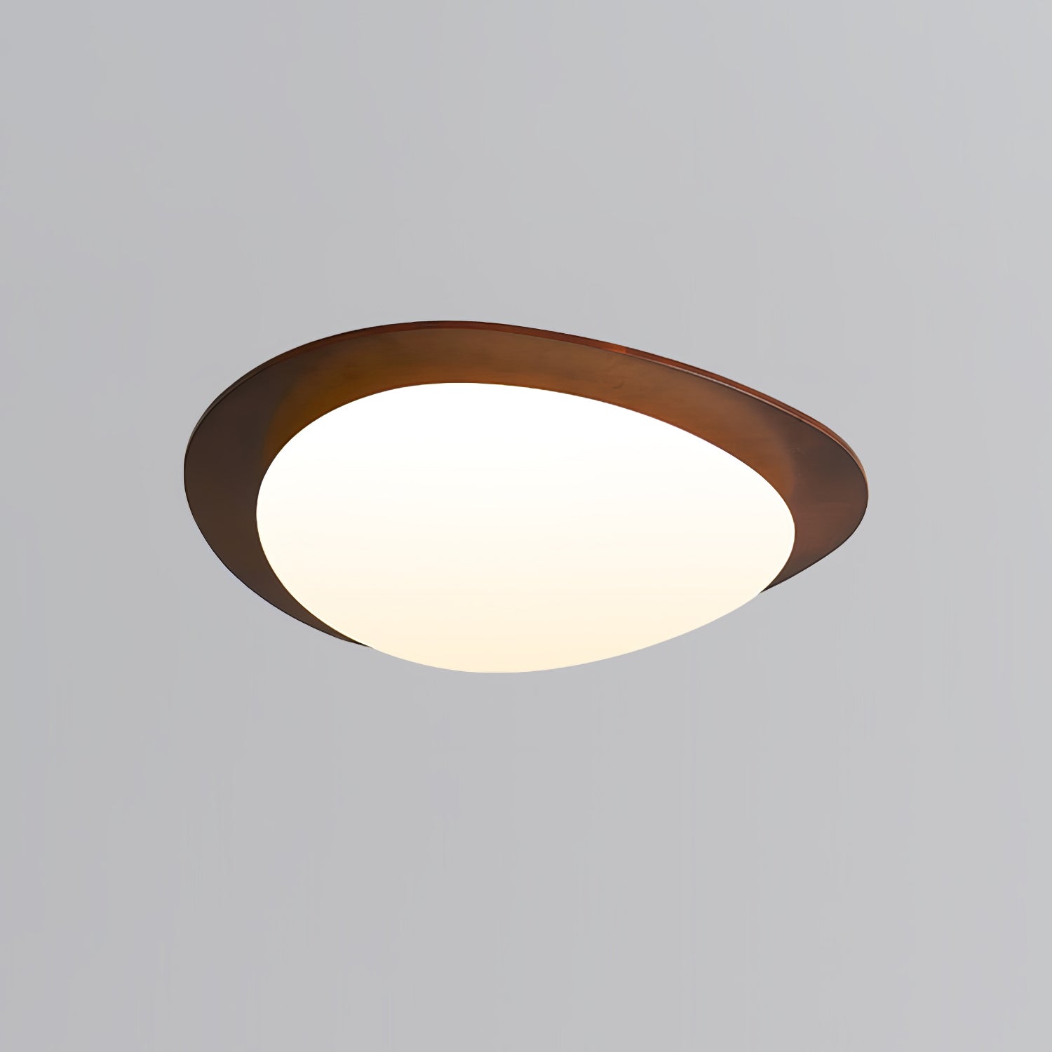 Evory Ceiling Light Wooden Walnut Pebble-Neutral Decor