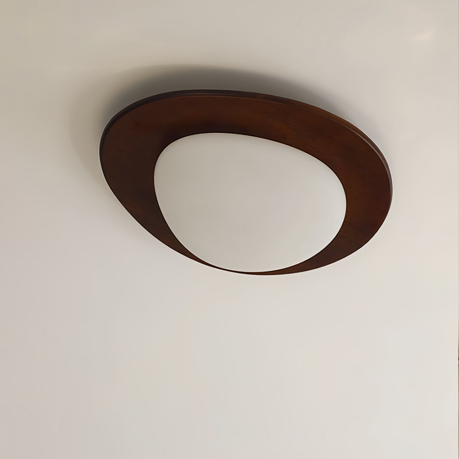 Evory Ceiling Light Wooden Walnut Pebble-Neutral Decor