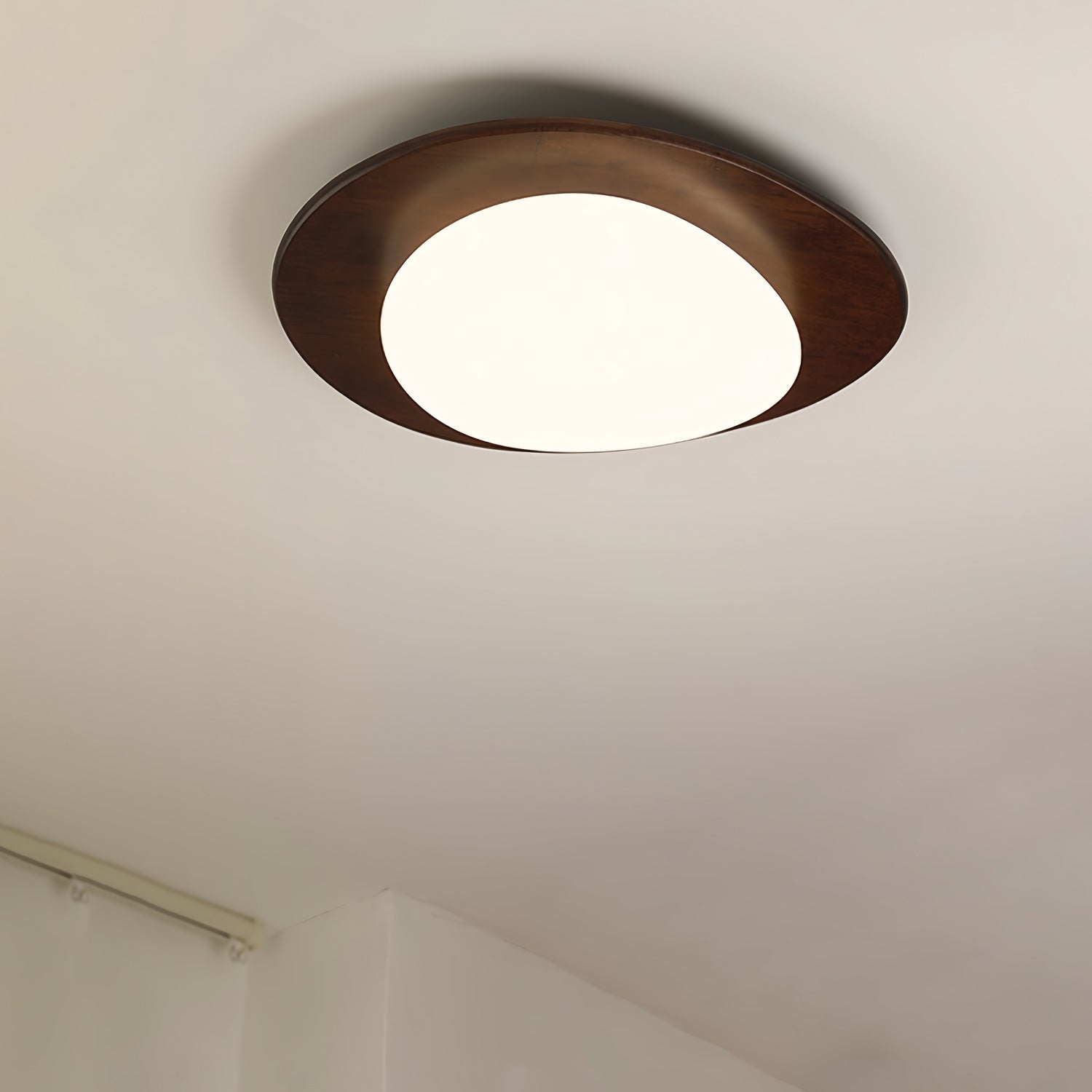 Evory Ceiling Light Wooden Walnut Pebble-Neutral Decor