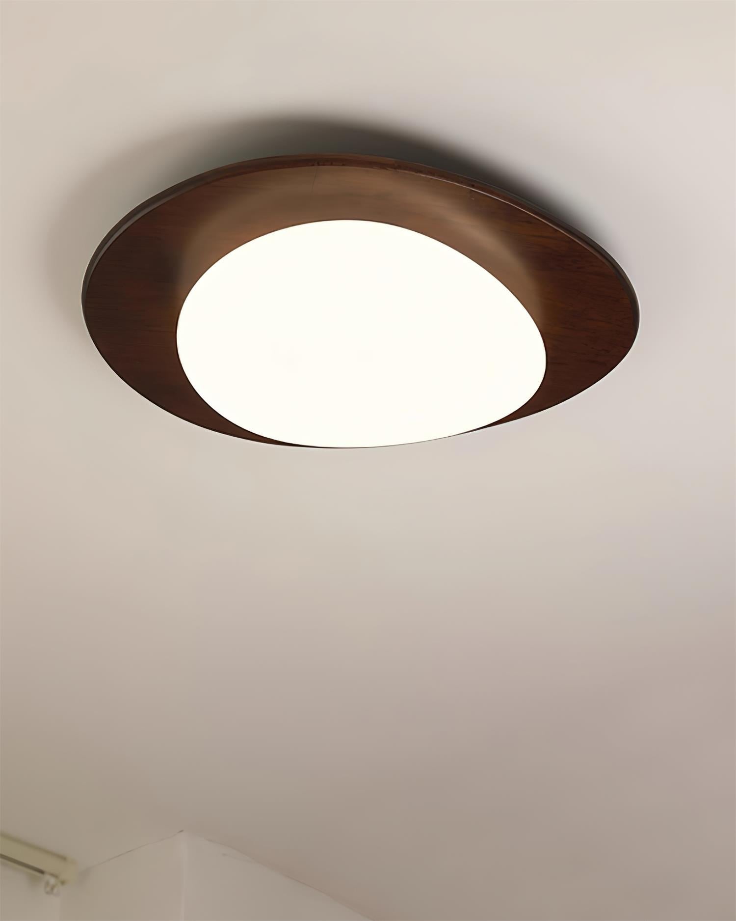 Evory Ceiling Light Wooden Walnut Pebble-Neutral Decor