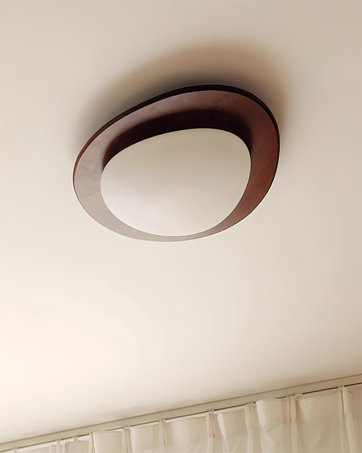 Evory Ceiling Light Wooden Walnut Pebble-Neutral Decor