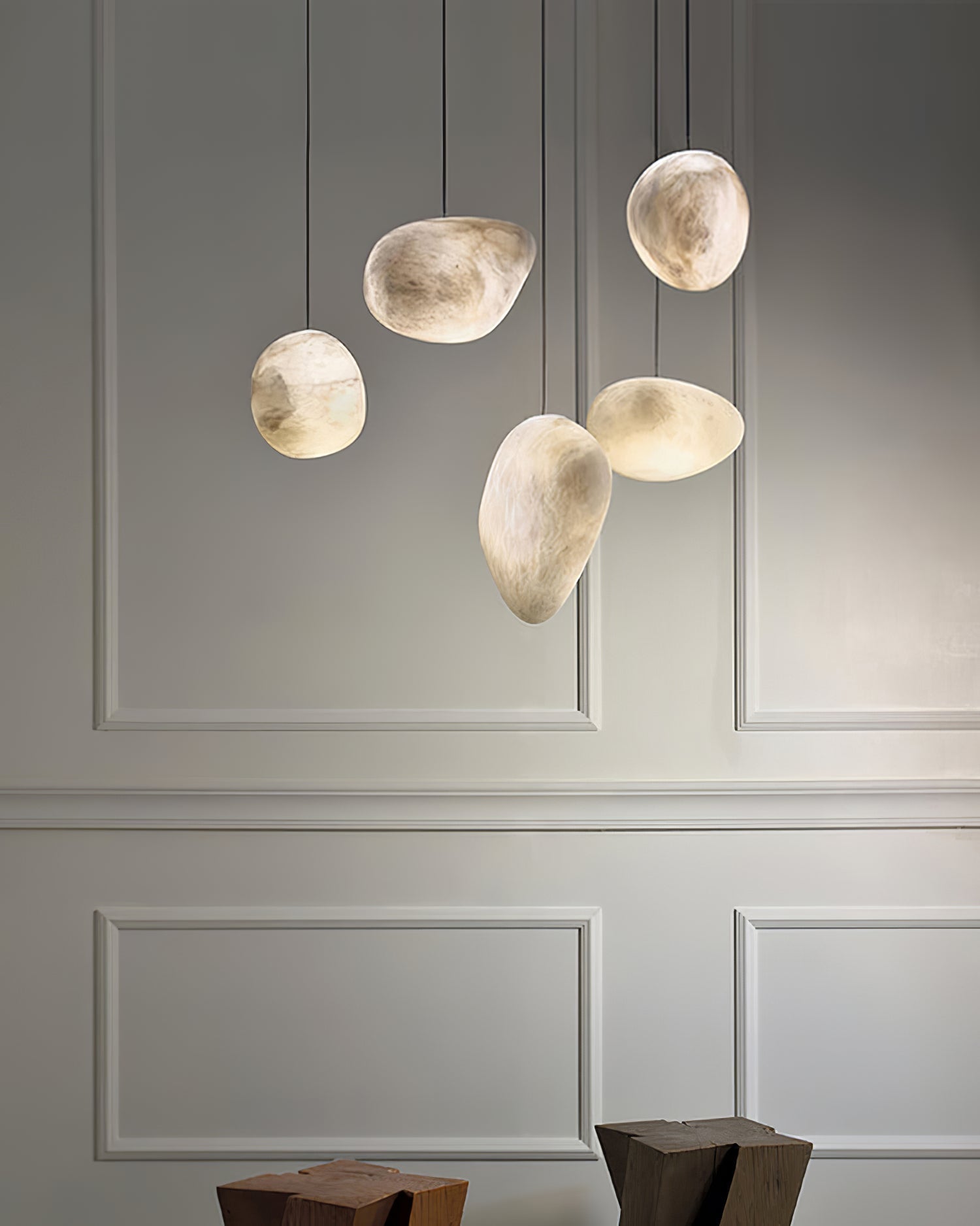 Alenor Alabaster Pendant Light-Neutral Decor