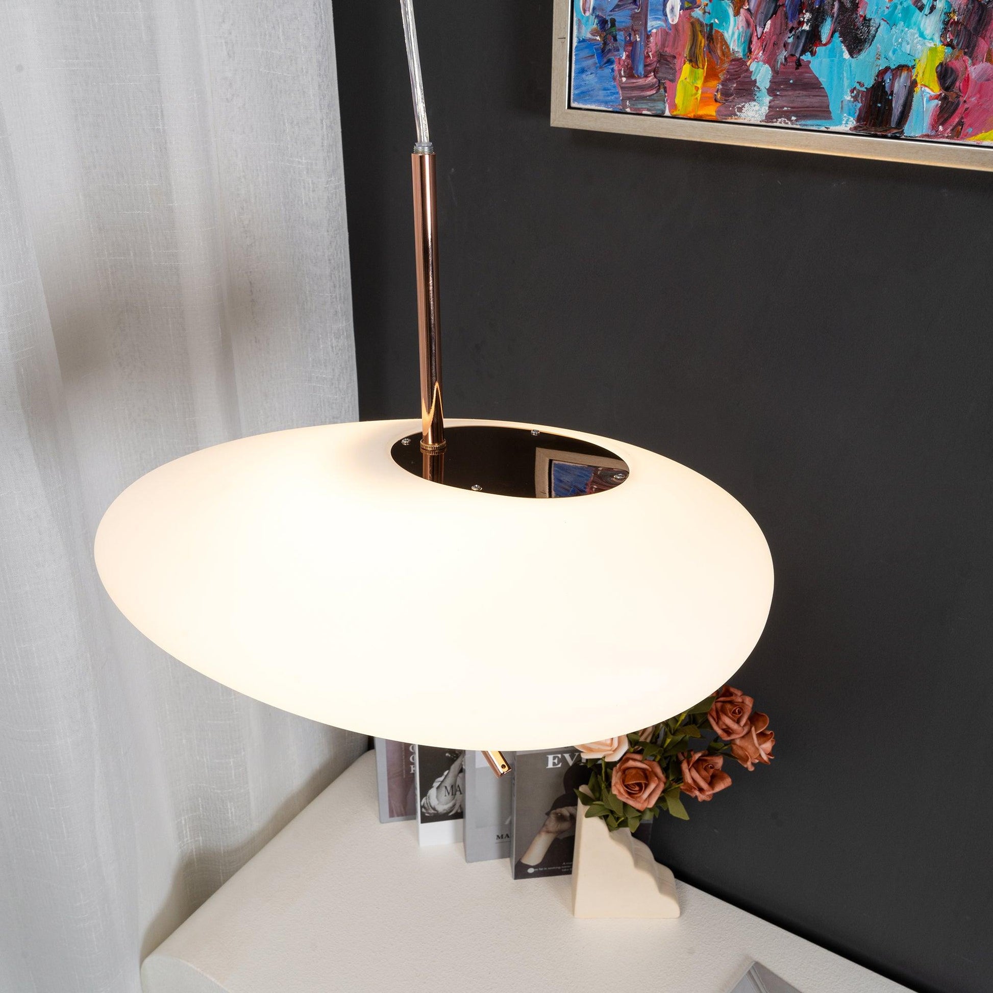 Sirixy Modern Glass Pendant Light-Neutral Decor