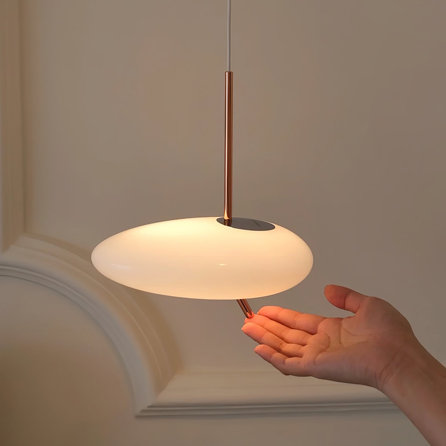 Sirixy Modern Glass Pendant Light-Neutral Decor