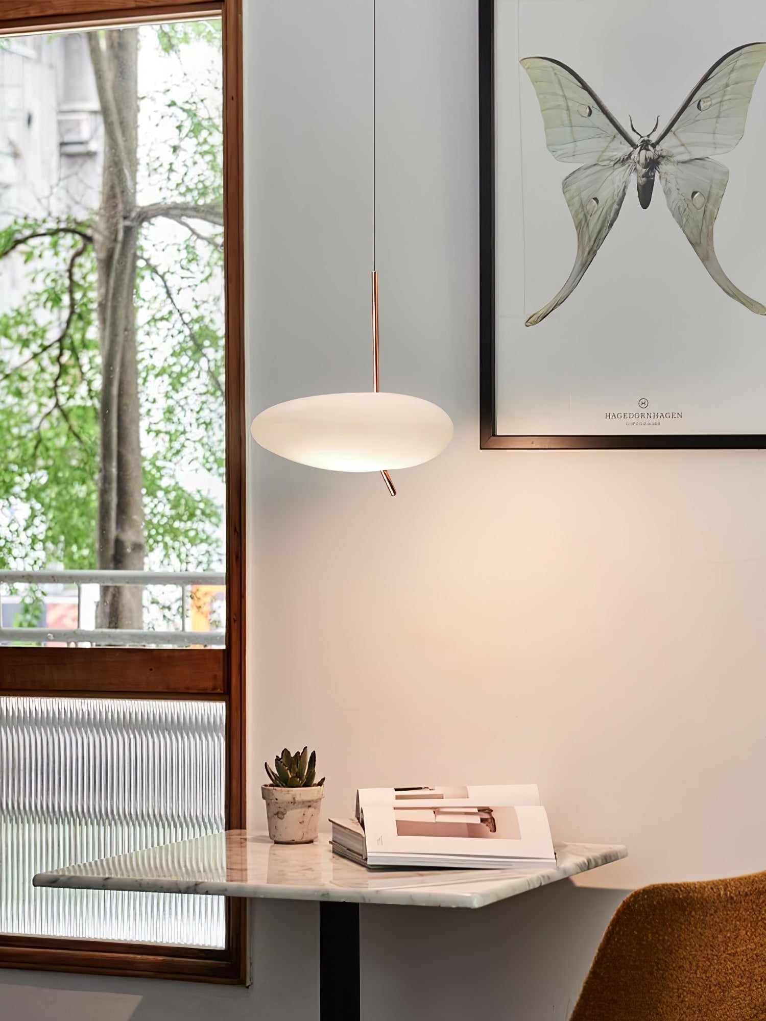 Sirixy Modern Glass Pendant Light-Neutral Decor