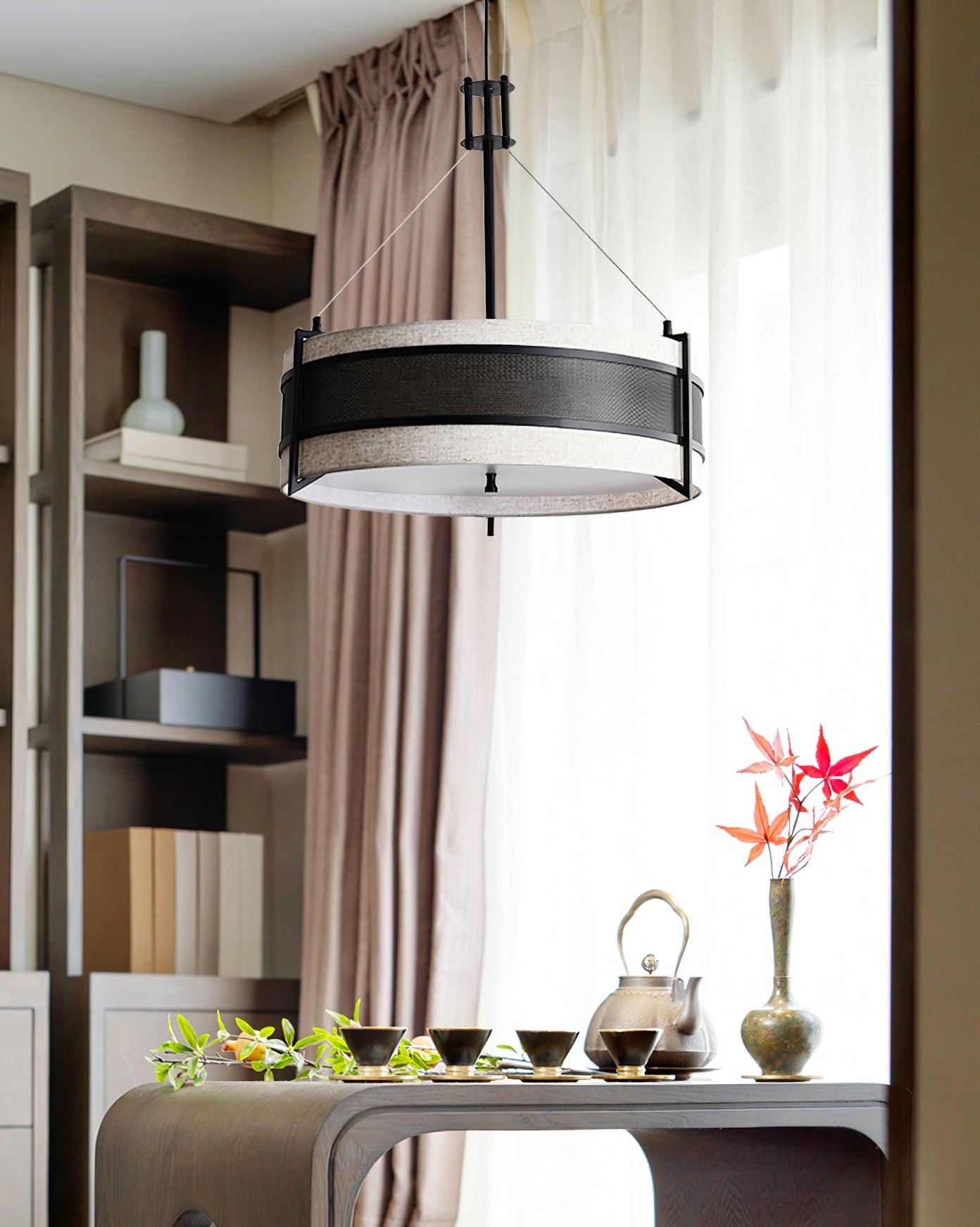 Lustra Chandelier Pedesina Black Mesh LED-Neutral Decor
