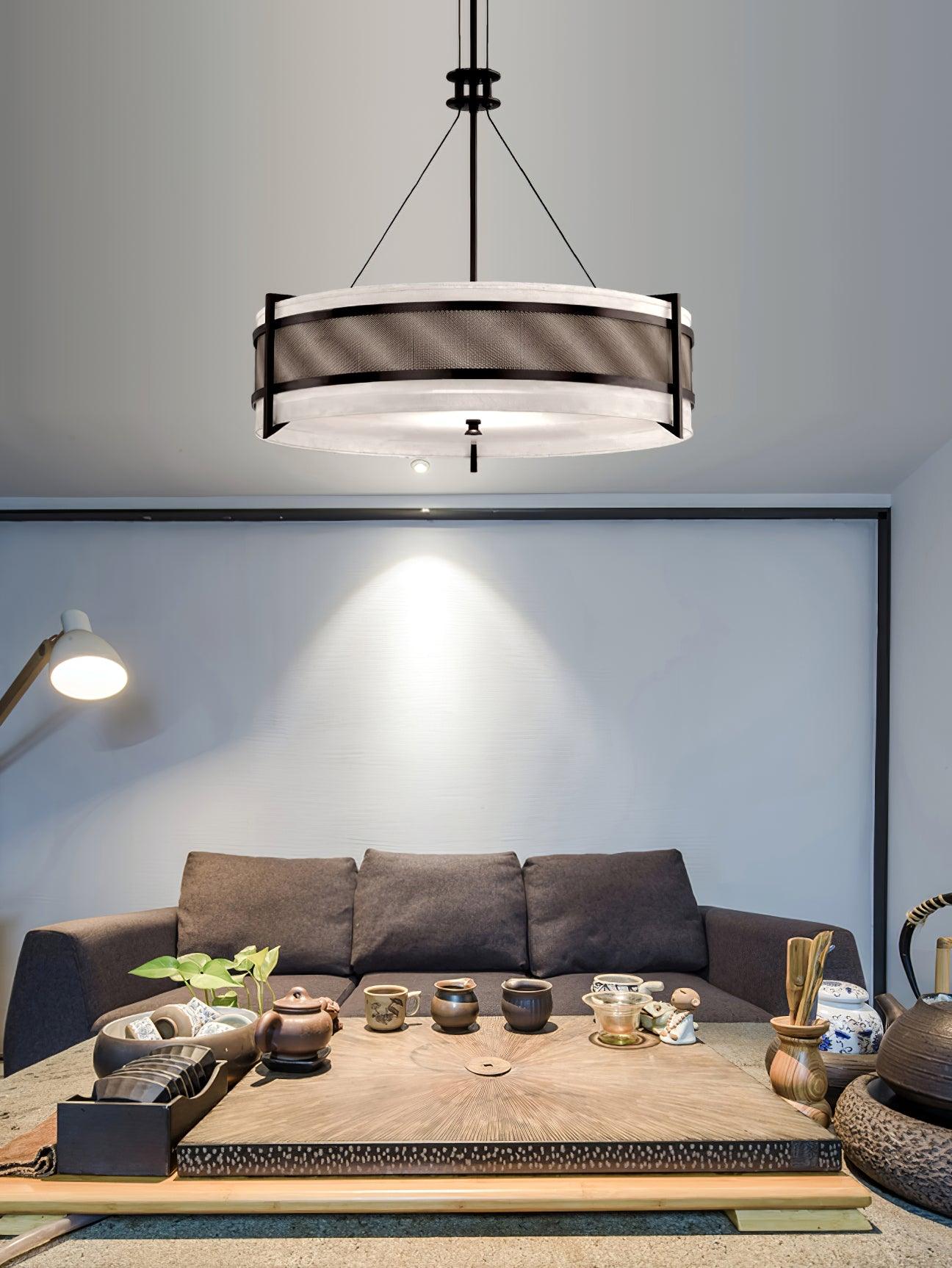 Lustra Chandelier Pedesina Black Mesh LED-Neutral Decor