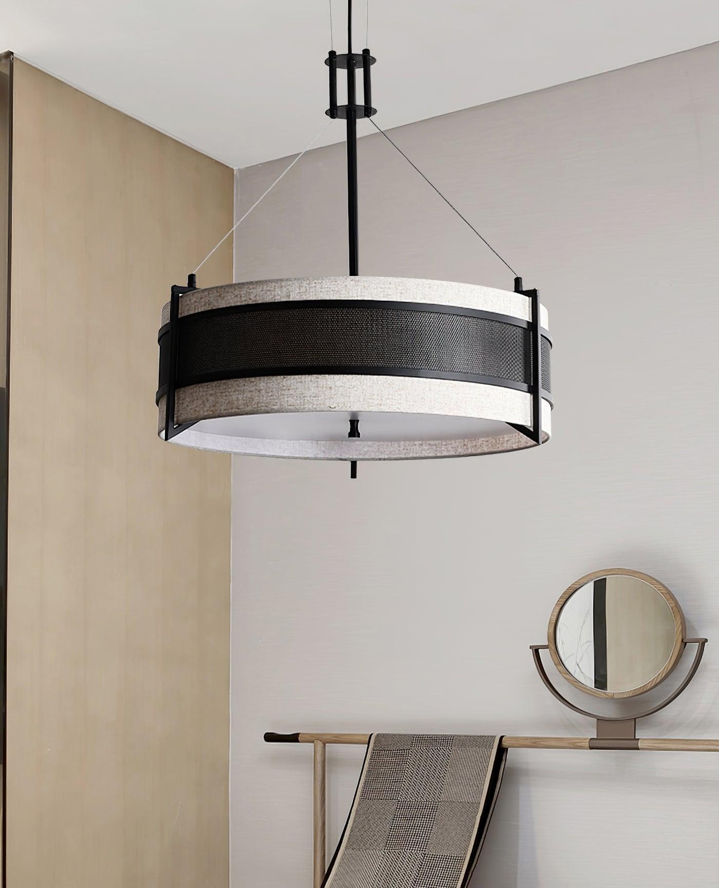 Lustra Chandelier Pedesina Black Mesh LED-Neutral Decor