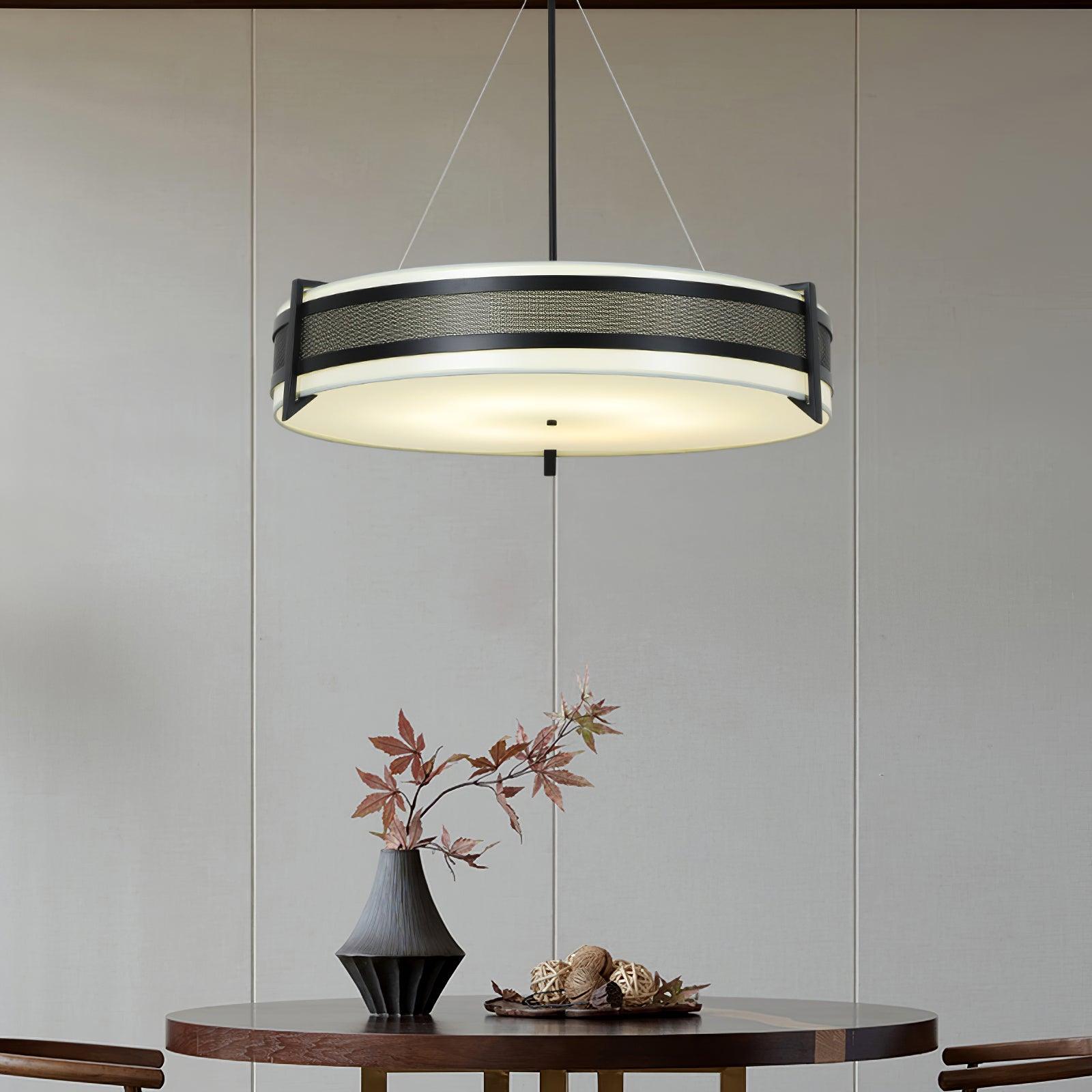 Lustra Chandelier Pedesina Black Mesh LED-Neutral Decor