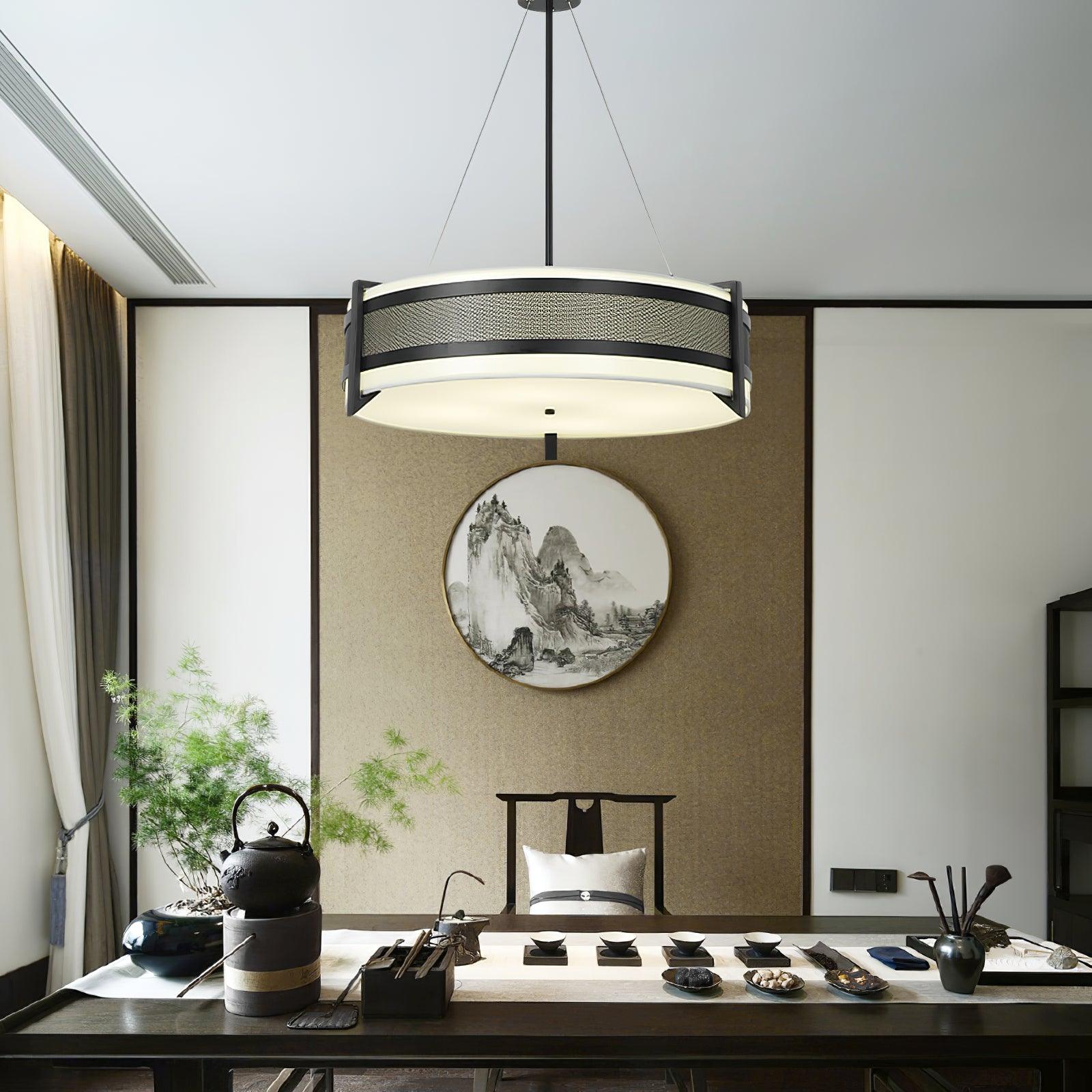 Lustra Chandelier Pedesina Black Mesh LED-Neutral Decor