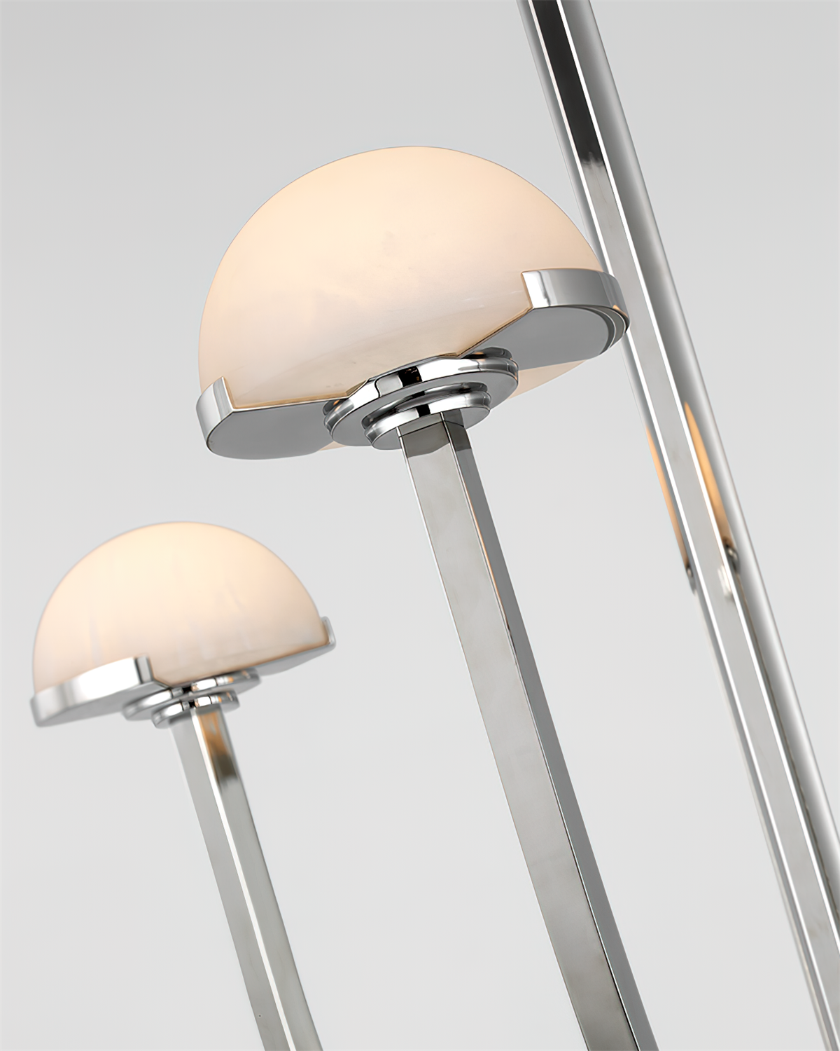 Pedra Chandelier  Alabaster Minimalist Arc Geometry