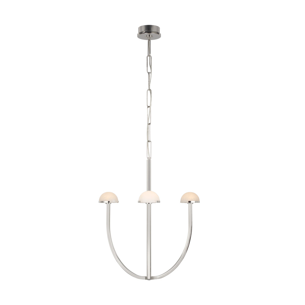 Pedra Chandelier  Alabaster Minimalist Arc Geometry