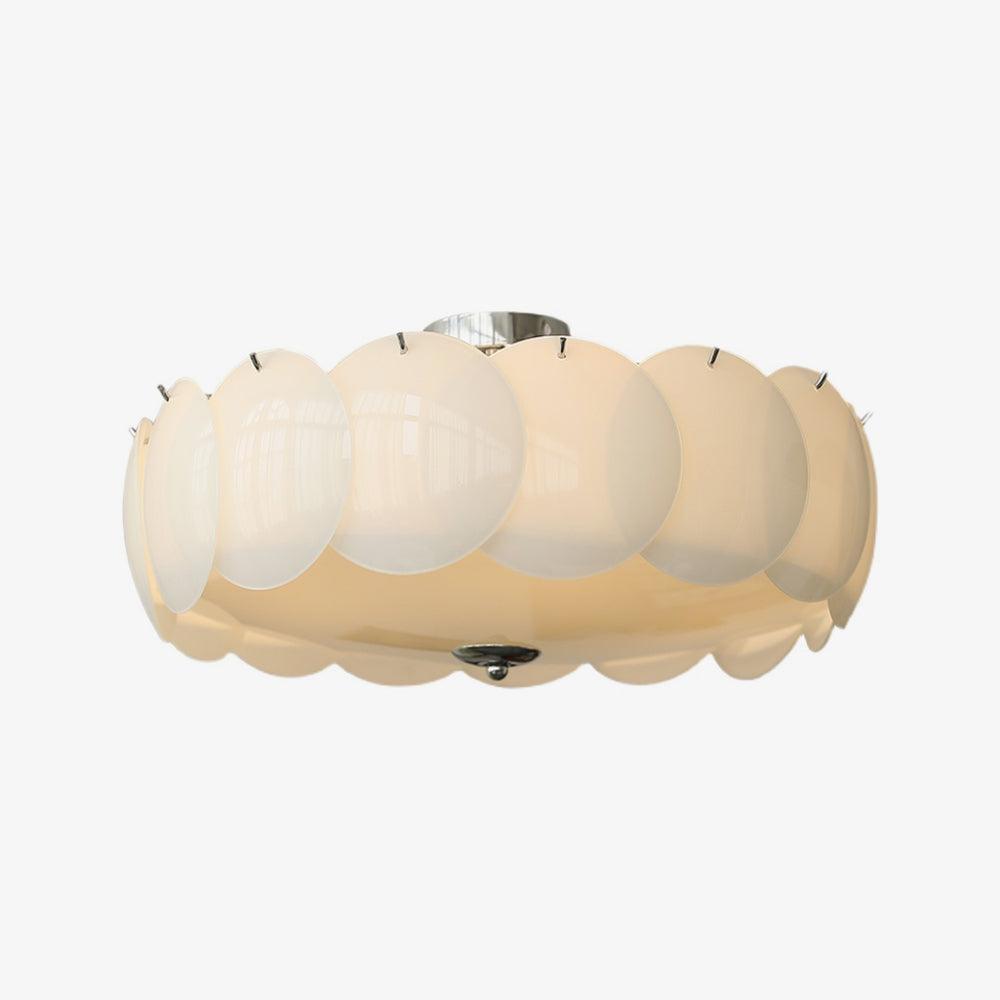 Brolin Ceiling Light Glass Glamorous Ripple-Neutral Decor