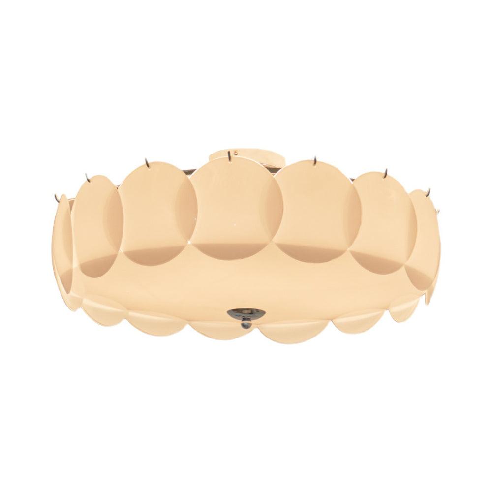 Brolin Ceiling Light Glass Glamorous Ripple-Neutral Decor