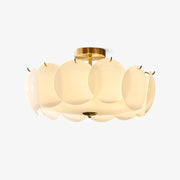 Brolin Ceiling Light Glass Glamorous Ripple-Neutral Decor