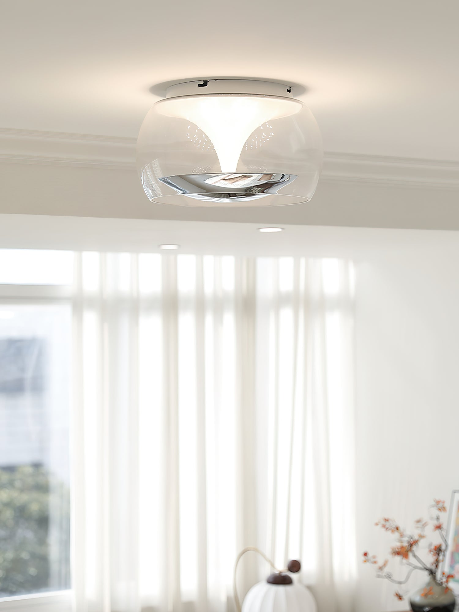 Eshair Nordic Art Pendulum Glass Ceiling Light-Neutral Decor