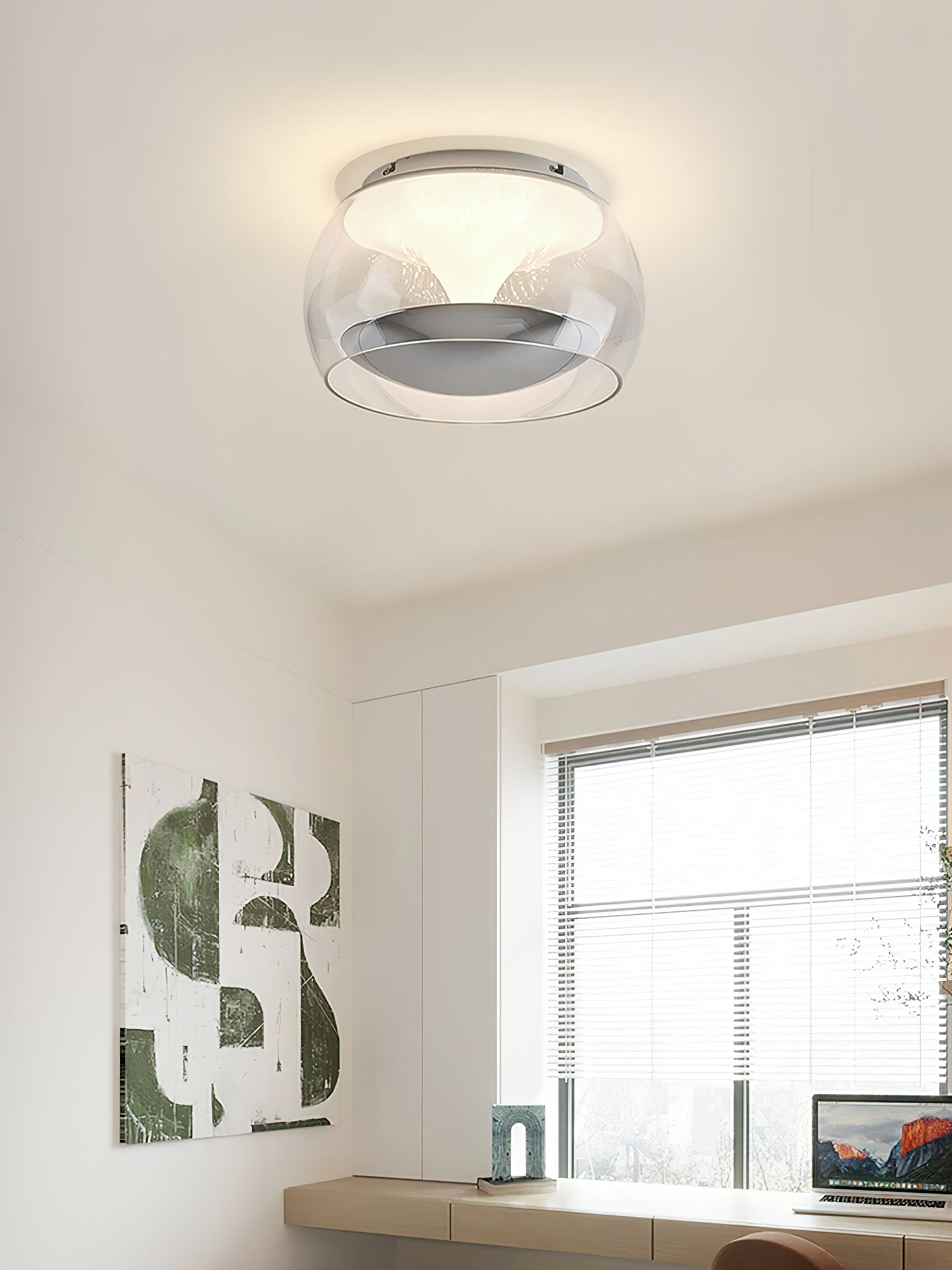 Eshair Nordic Art Pendulum Glass Ceiling Light-Neutral Decor