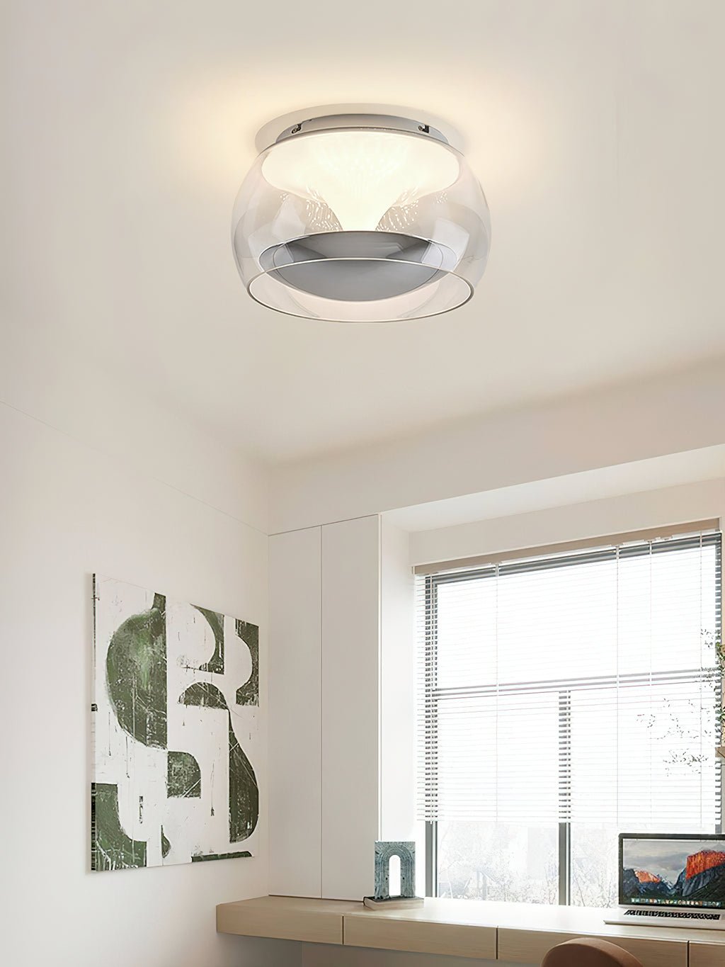 Eshair Nordic Art Pendulum Glass Ceiling Light-Neutral Decor