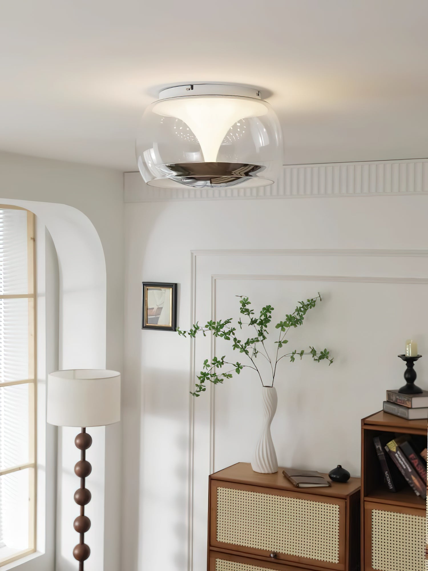 Eshair Nordic Art Pendulum Glass Ceiling Light-Neutral Decor